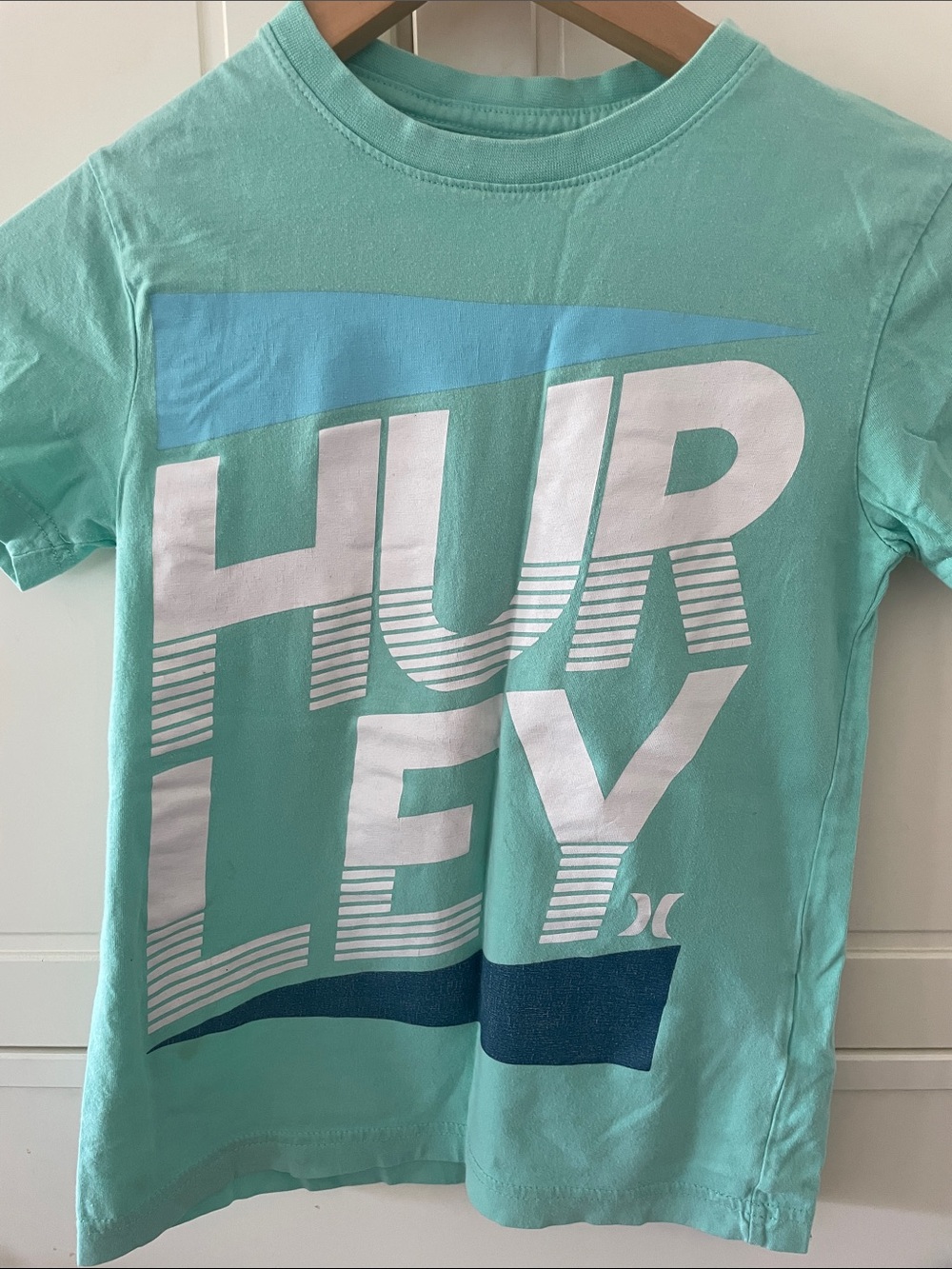 Hurley Mint Green Graphic Logo Tee